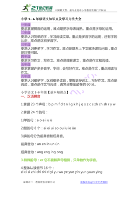 六年级语文学习方法