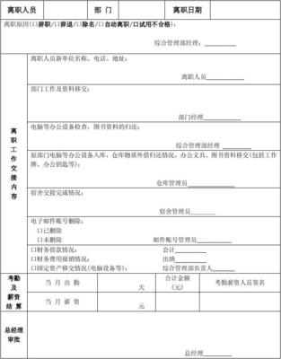 工作交接范文