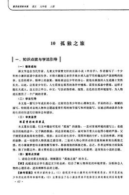 孤独之旅教学反思
