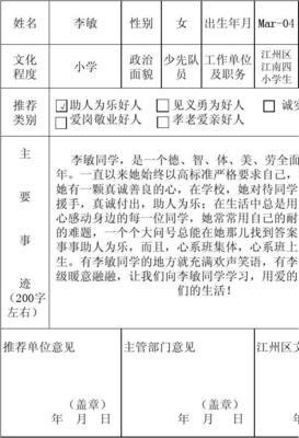好人好事推荐范文