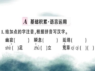幽寂造句