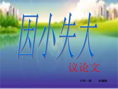 因小失大议论文