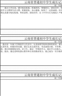成长记录之班主任评语