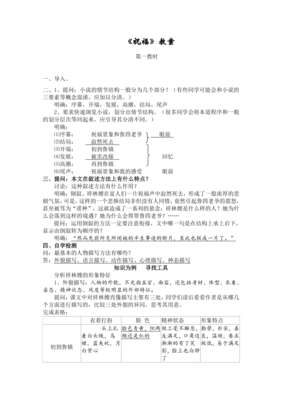 祝福的教案