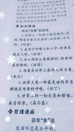 母爱诗句名言
