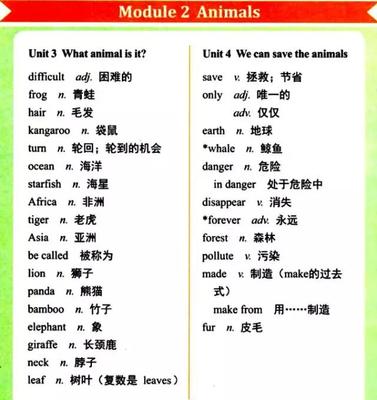 一到六年级的英语单词