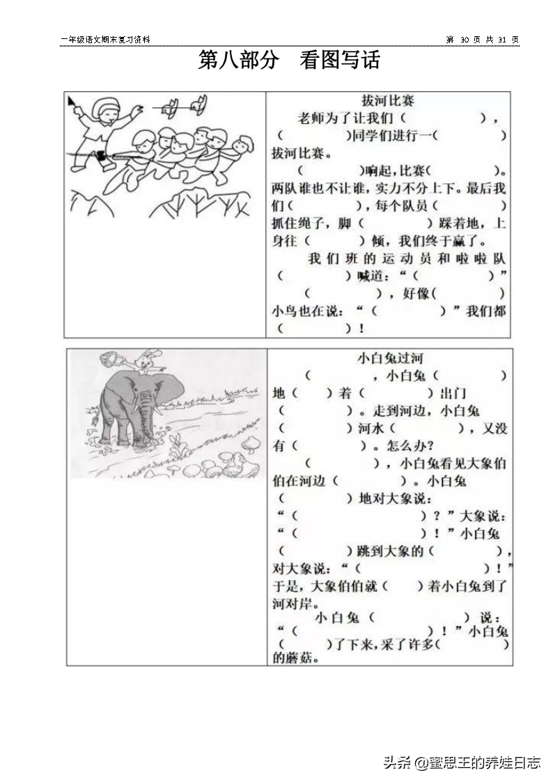 看图写话 范文