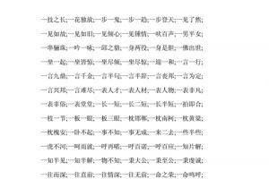 状开头的成语