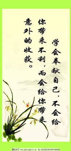 关于贡献的名言