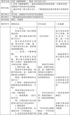 三年级音乐下册教案