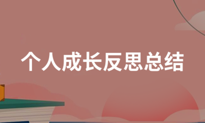 个人成长总结