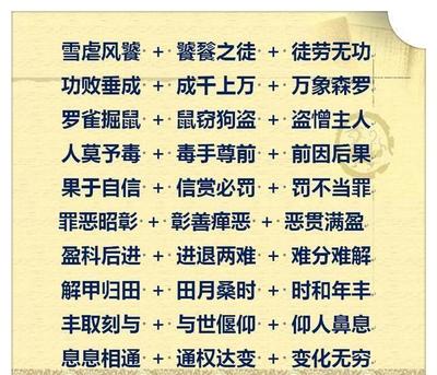 虐字开头的成语接龙