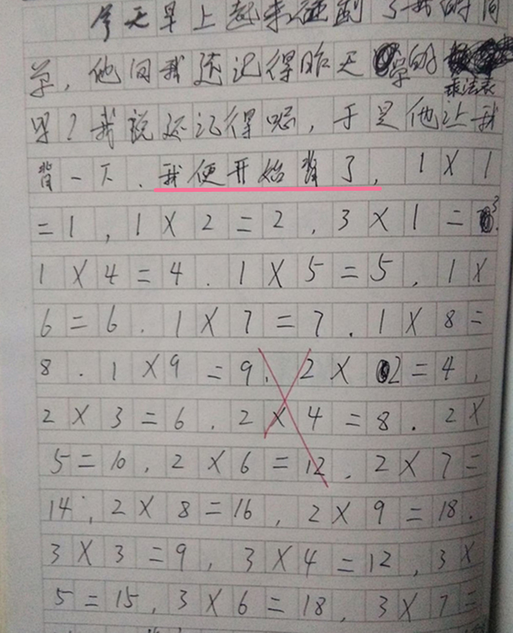 分数乘法数学日记