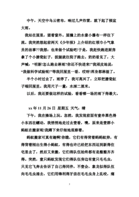 250字日记