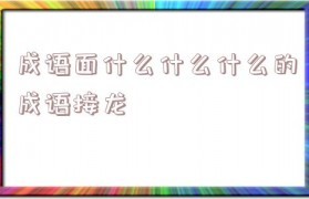 问字开头的成语接龙