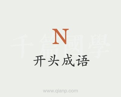 n开头的成语