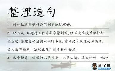 分门别类造句