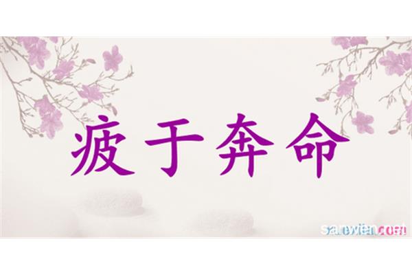 疲于奔命造句