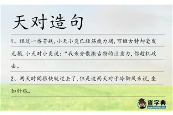 对造句