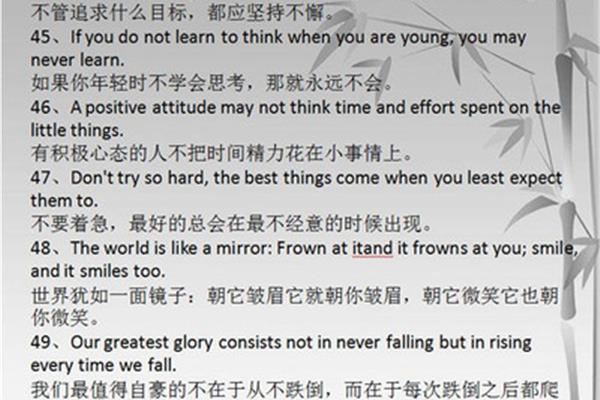 英文励志语