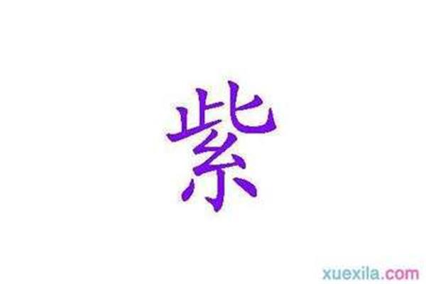 紫开头成语
