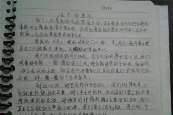 新学期日记100字