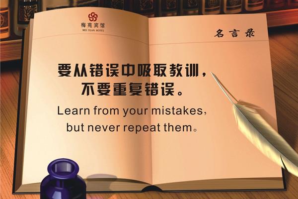关于吸取教训的名言
